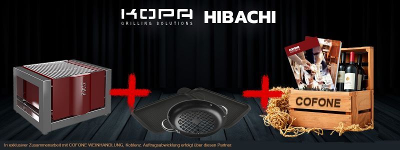 Kopa Hibachi Tischgrills Paket Angebot für perfektes Grillen Zuhause