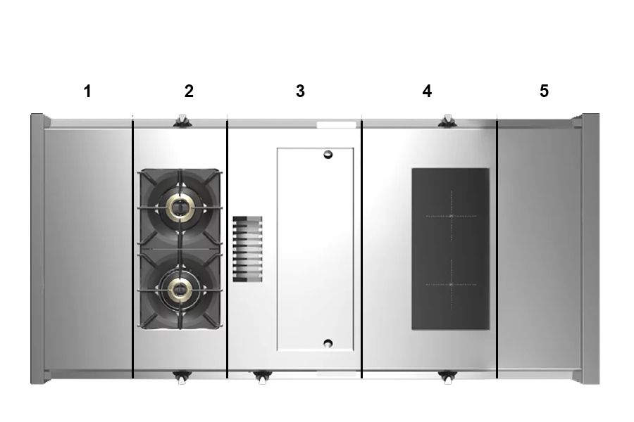 MODULAR KOCHTECHNIK - Kochblock von oben 